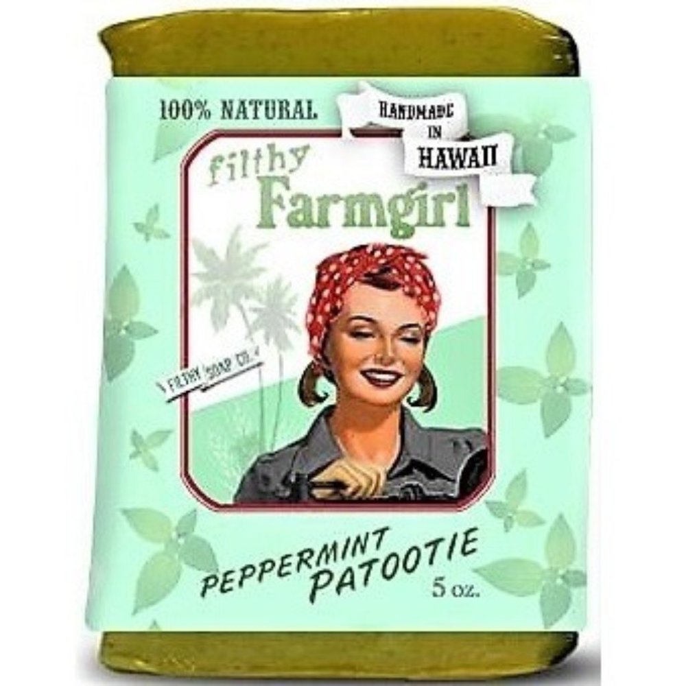 100% Natural Organic Soap. Peppermint. Handmade in Hawaii. 7oz.